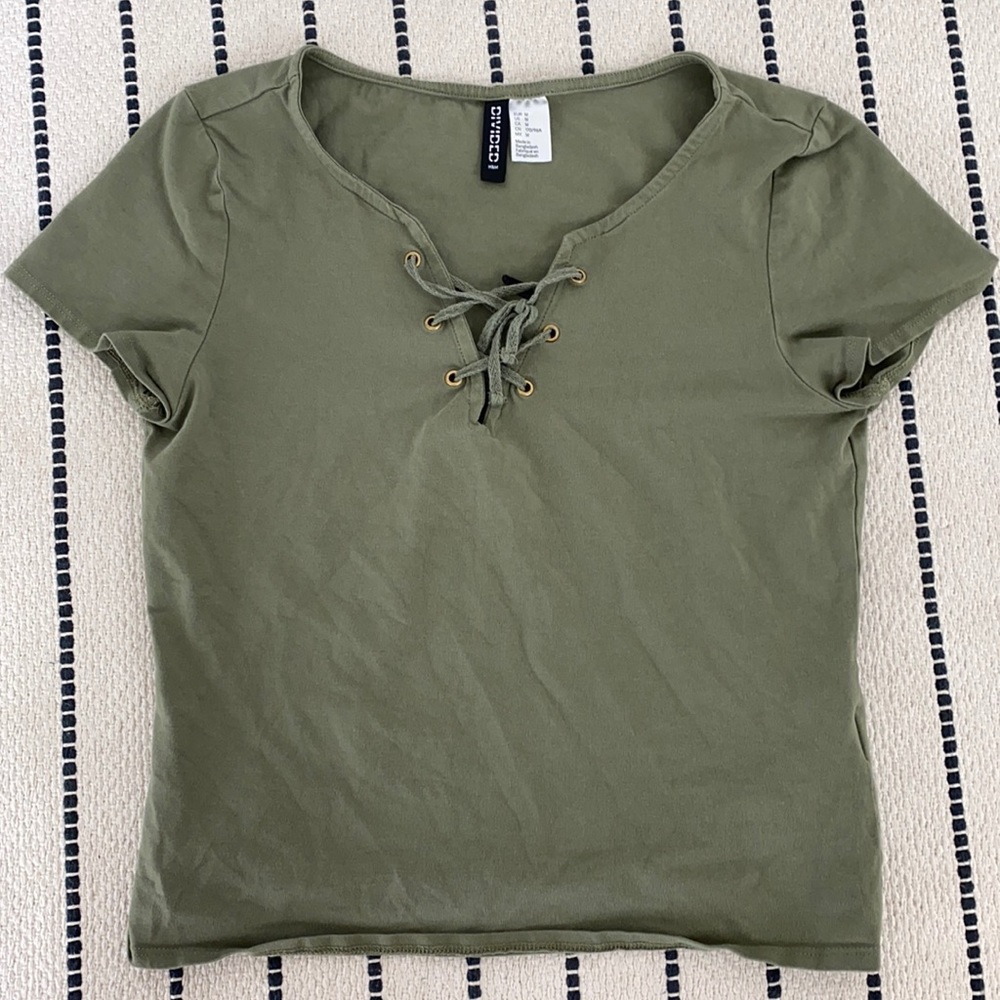 Cute army green cropped too from H&M
